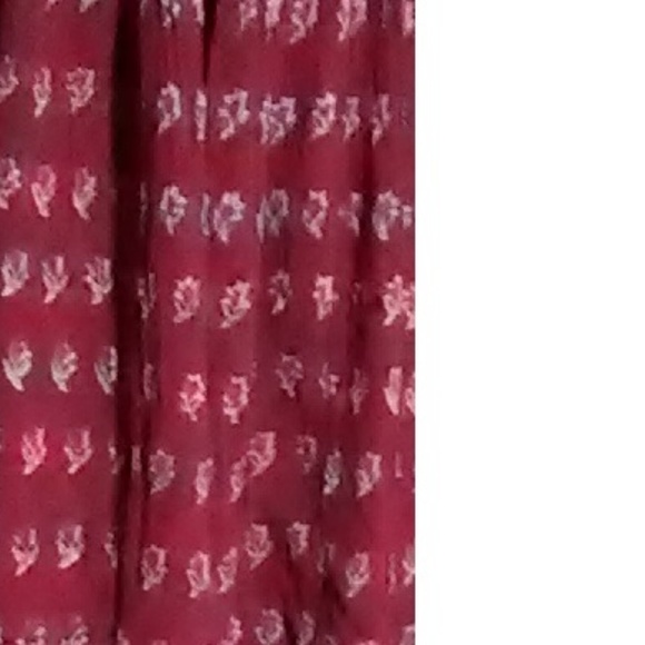 Neo Nostalgia Red Print Boho Skirt Size S - Picture 4 of 6